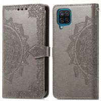 imoshion Etui de télephone Mandala Samsung Galaxy A12 - Gris