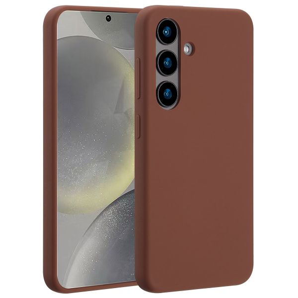 Accezz Coque Liquid Silicone avec MagSafe Samsung Galaxy S24 - New Tea Brown