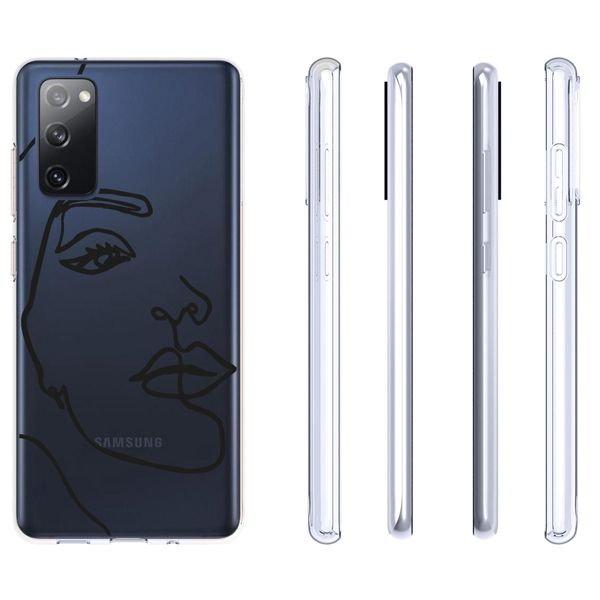 imoshion Coque Design Samsung Galaxy S20 FE - Line Art Woman Black