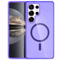 imoshion Coque Pailletée avec MagSafe Samsung Galaxy S24 Ultra - Paillettes Violet