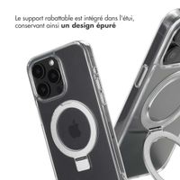 Accezz Coque Ring Stand avec MagSafe Apple iPhone 15 Pro Max - Transparent