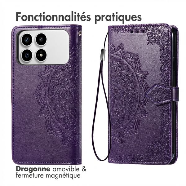 imoshion Etui de télephone Mandala Xiaomi Poco F8 Pro - Violet