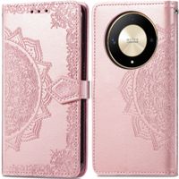 imoshion Etui de téléphone portefeuille Mandala Honor Magic 6 Lite - Rose Dorée