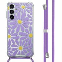 imoshion Coque Design avec cordon Samsung Galaxy A16 - Tropical Violet Flowers Connect