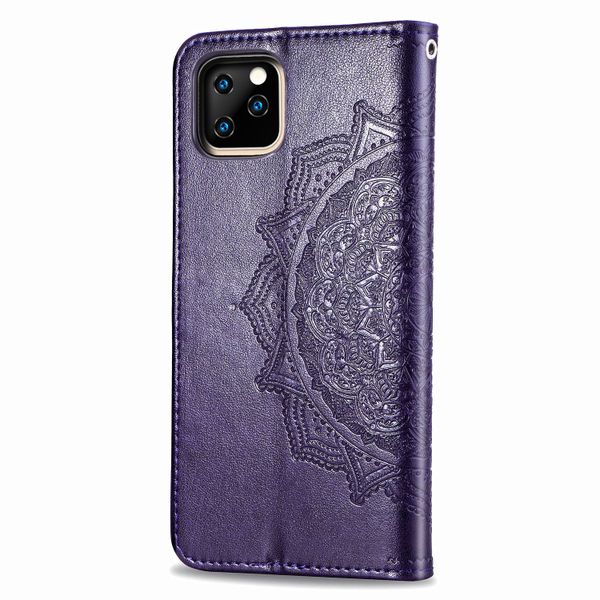 Etui de téléphone portefeuille Mandala Apple iPhone 11