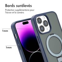 Accezz Coque Ring Stand avec MagSafe Apple iPhone 14 Pro Max - Bleu