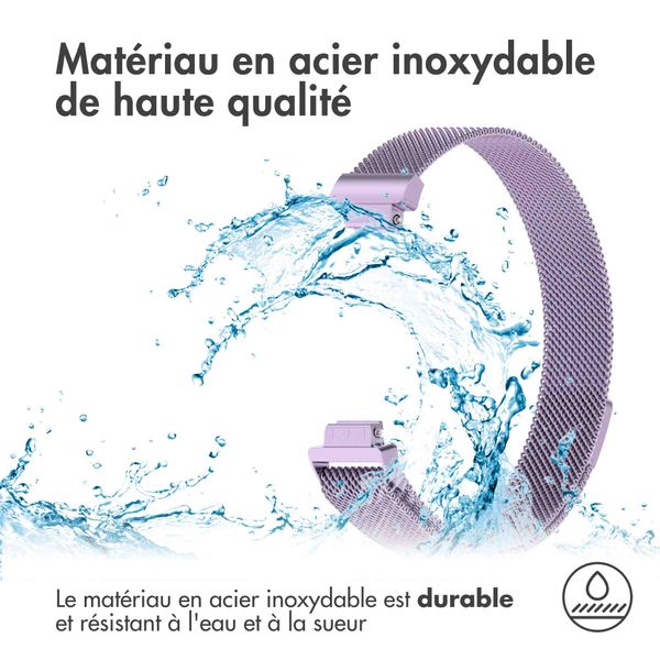 imoshion Bracelet magnétique milanais Fitbit Inspire - Taille S - Violet