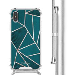 imoshion Coque Design avec cordon iPhone X / Xs - Petrol Green Graphic