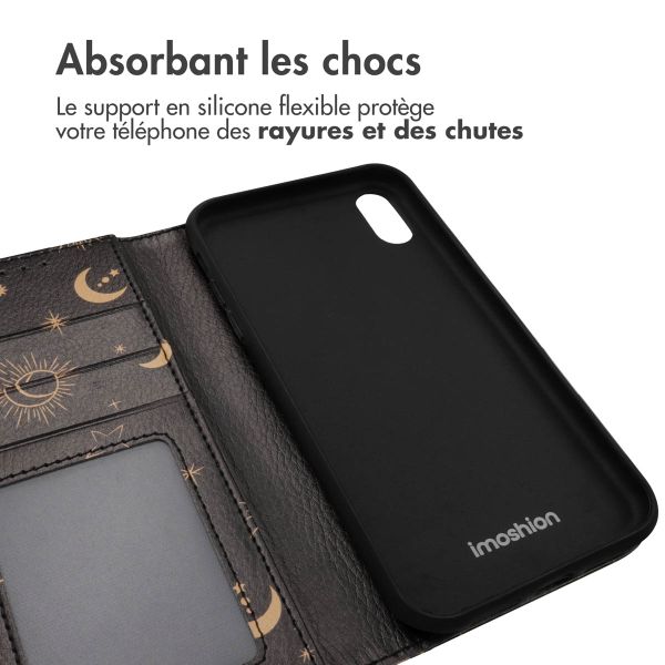 imoshion Étui de télephone portefeuille Design Apple iPhone Xr - Sky Black