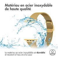 imoshion Bracelet pliant Milanese Apple Watch Series 1 t/m 11 / SE / Ultra (44/45/46/49 mm) - Doré