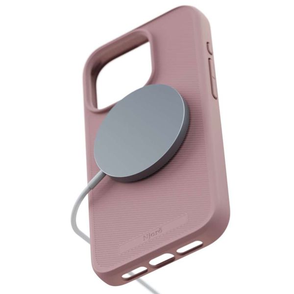 Njorð Collections Coque Slim MagSafe iPhone 15 Pro - Pink Blush