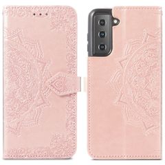 imoshion Etui de télephone Mandala Samsung Galaxy S21 - Rose Doré