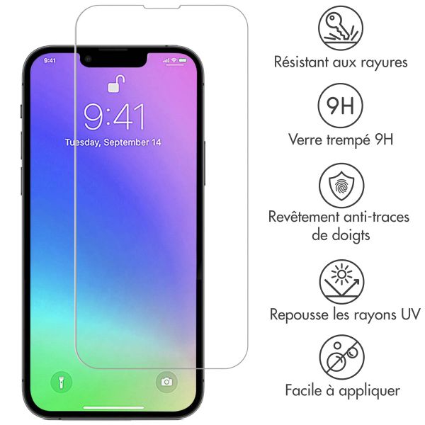 Selencia Protection d'écran en verre trempé iPhone 13 Mini