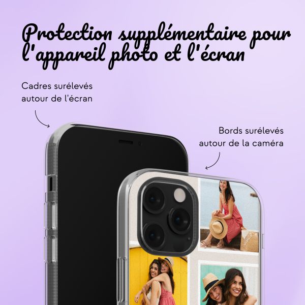 Coque personnalisée avec pellicule N°3 iPhone 12 (Pro) - Transparent