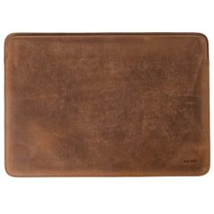 Accezz Leather Pochette ordinateur MacBook 13 pouces - Cognac