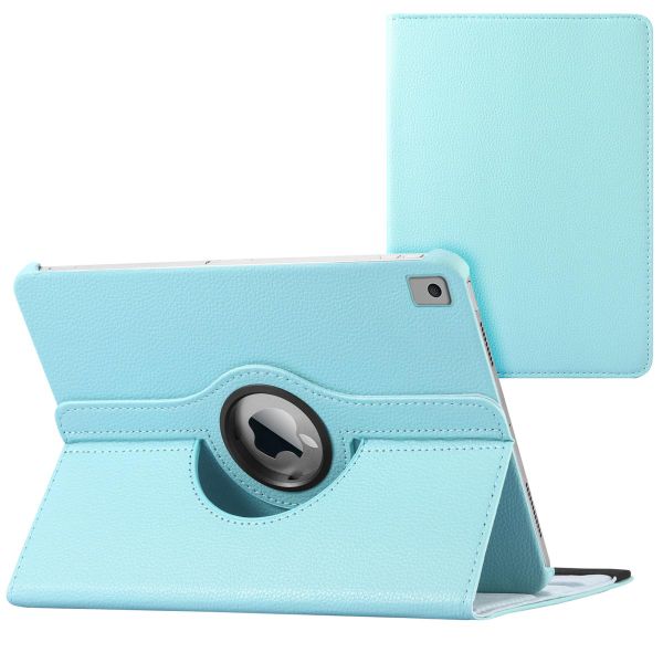 imoshion Coque tablette rotatif à 360° iPad 9 (2021) 10.2 pouces / iPad 8 (2020) 10.2 pouces / iPad 7 (2019) 10.2 pouces - Bleu clair