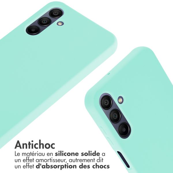 imoshion Coque en silicone avec cordon Samsung Galaxy A15 (5G/4G) - Menthe verte