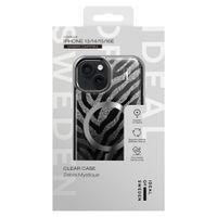 iDeal of Sweden Coque MagSafe transparente limitée Apple iPhone 13/14/15/16e - Zebra Mystique