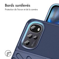 imoshion Coque arrière Thunder Motorola Moto G22 / E32 / E32s - Bleu foncé