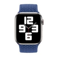 Apple Bracelet Solo tressé Apple Watch | 44/45/46/49 mm - Taille 10 - Atlantic Blue