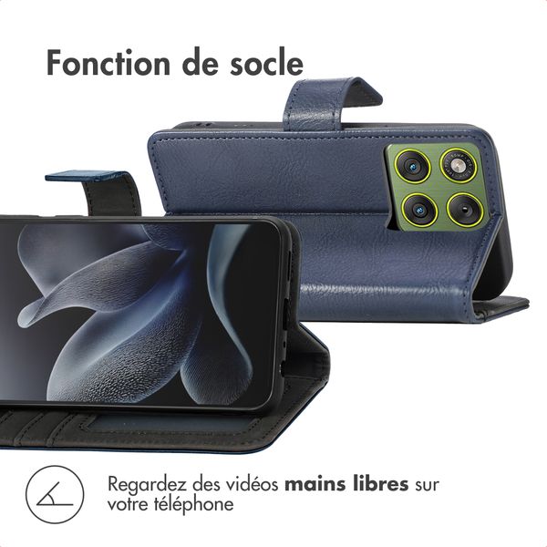 imoshion Étui de télephone portefeuille Motorola Edge 70 - Bleu foncé