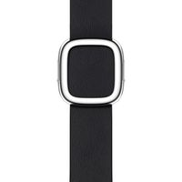Apple Bracelet Leather Band Modern Buckle Apple Watch Series 1 t/m 9 / SE (38/40/41 mm) | Series 10 / 11 (42 mm) - Taille S - Midnight