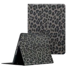 Selencia Coque tablette Sabi avec imprimé léopard Apple iPad 9 (2021) 10.2 pouces / iPad 8 (2020) 10.2 pouces / iPad 7 (2019) 10.2 pouces - Midnight Black