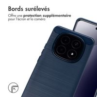 imoshion Coque Brushed Xiaomi Redmi Note 15 Pro (5G) - Bleu foncé