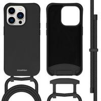 imoshion Coque de couleur avec cordon amovible iPhone 14 Pro - Noir