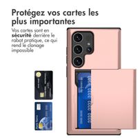 imoshion Coque arrière avec porte-cartes Samsung Galaxy S24 Ultra - Rose Dorée