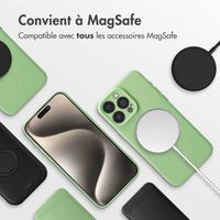 imoshion Coque Couleur avec MagSafe Apple iPhone 15 Pro Max - Vert