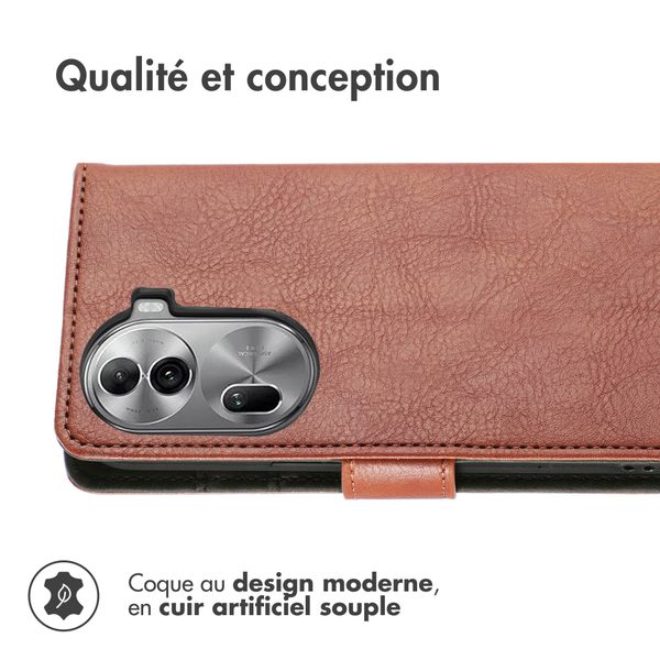 imoshion Étui de télephone portefeuille Oppo Reno 11 - Marron