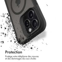 imoshion Rugged Hybrid Carbon Case avec MagSafe Apple iPhone 16 Pro Max - Noir