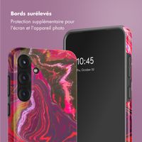 Selencia Coque arrière Vivid Samsung Galaxy S25 Plus - Marble Purple