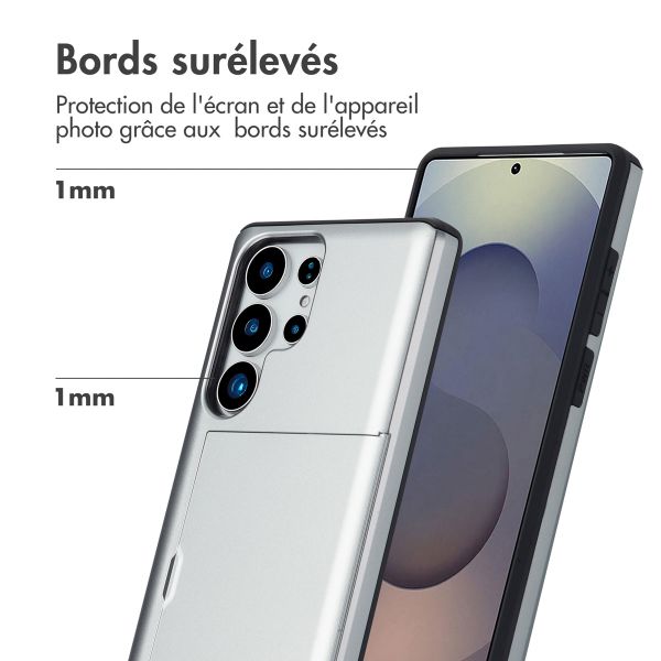 imoshion Coque arrière avec porte-cartes Samsung Galaxy S25 Ultra - Gris