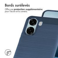 imoshion Coque Brushed Oppo A6x (4G/5G) - Bleu foncé