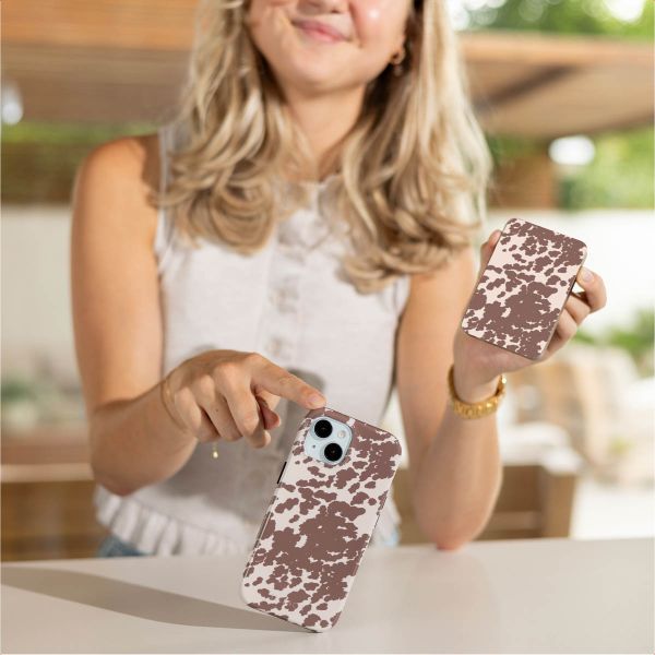 Selencia Powerbank Vivid 5 000 mAh - MagSafe et Qi2 - Desert Gold / Country Moo'd