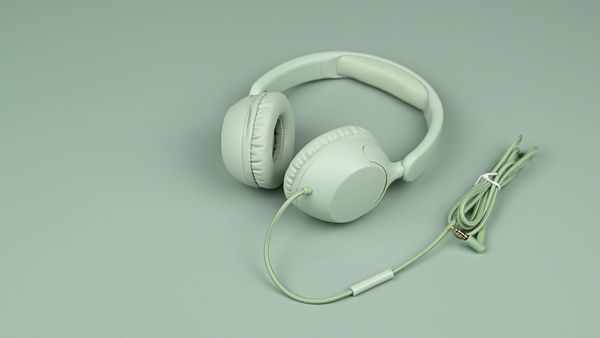 imoshion Casque filaires pour enfants - Câble AUX - Limiteur de décibels - Mint Green