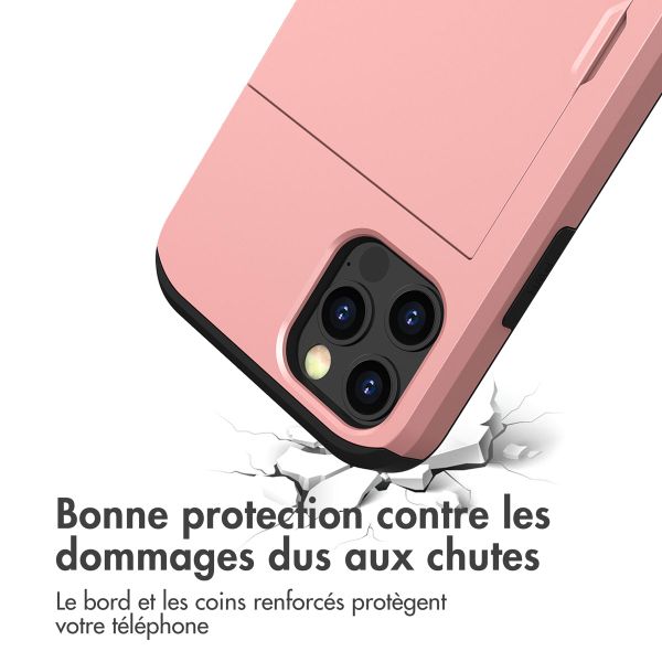 imoshion Coque arrière avec porte-cartes Apple iPhone 15 - Rose Doré