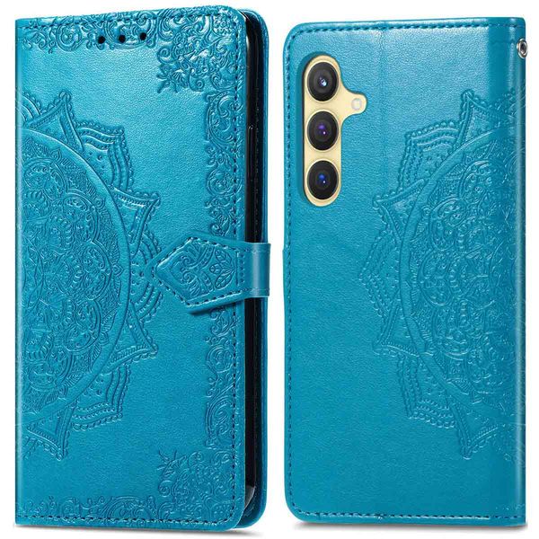 imoshion Etui de téléphone portefeuille Mandala Samsung Galaxy S24 - Turquoise