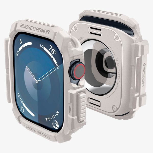 Spigen Coque Rugged Armor™ Apple Watch Series 10 / 11 - 46 mm - Dune Beige