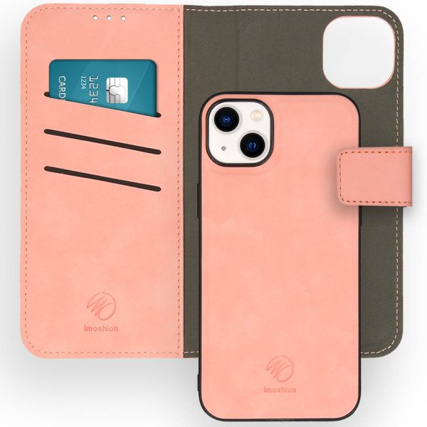 imoshion Etui de téléphone de type portefeuille de luxe 2-en-1 amovible iPhone 14 Plus - Rose