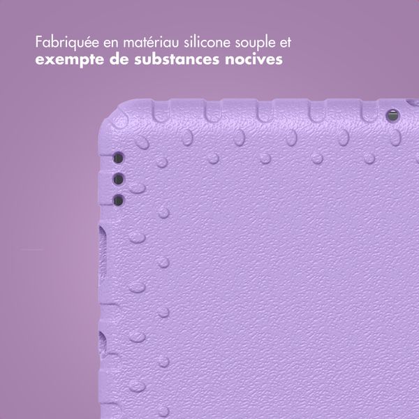 imoshion Coque kidsproof avec poignée Samsung Galaxy Tab A11 / A9 8.7 pouces - Lila