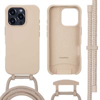 imoshion Coque arrière Color avec cordon amovible et MagSafe Apple iPhone 16 Pro - Nude