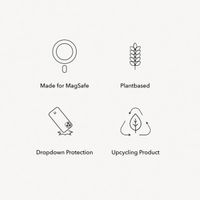 Woodcessories Coque Bio MagSafe Apple iPhone 16 - Noir