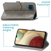 imoshion Etui de télephone Mandala Samsung Galaxy A12 - Gris