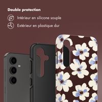 Selencia Coque arrière Vivid Samsung Galaxy S24 FE - Choco Flower Pop