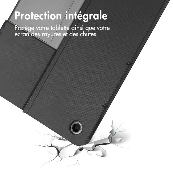 imoshion Étui de télephone portefeuille Design Lenovo Tab Plus - Black Marble