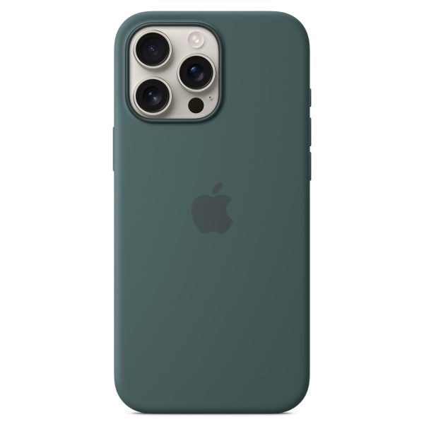 Apple Coque en silicone MagSafe iPhone 16 Pro Max - Lake Green