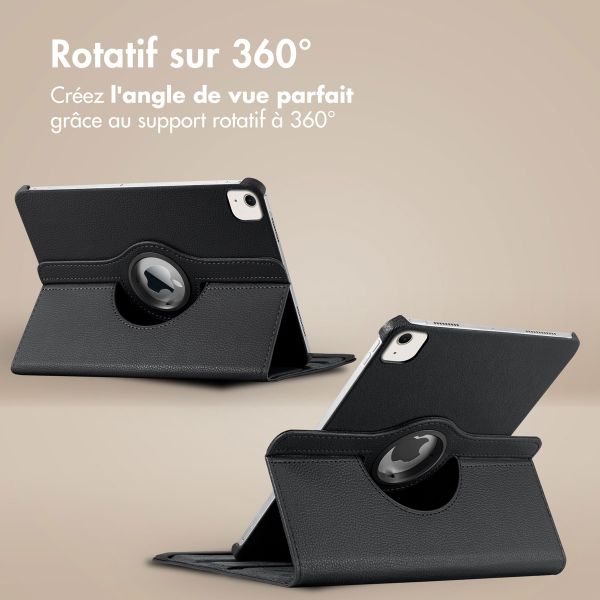 imoshion Coque tablette rotatif à 360° iPad Air 13 pouces (2024) M2 - Noir